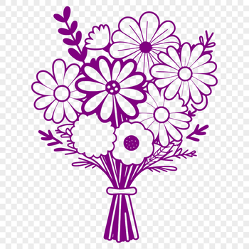 A bouquet of flowers in a decorative arrangement.