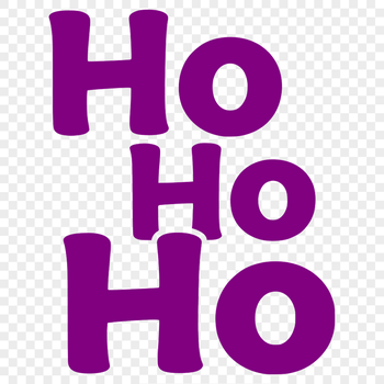 Vector illustration of festive Christmas quotes with a playful 'Ho Ho Ho' theme.