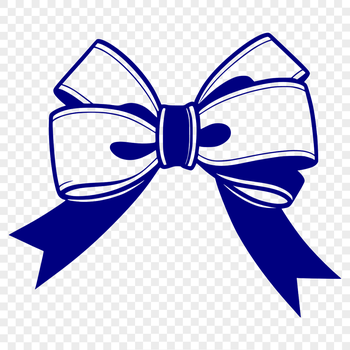 A simple illustration of a decorative bow, ideal for crafting and design projects.