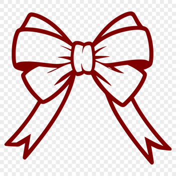 A colorful bow clip art design for gift wrapping and decoration.