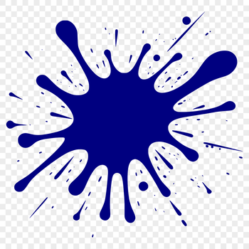 Illustrative splat shape in vector format.