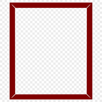 A digital illustration of a rectangular frame with clean lines and precise edges.