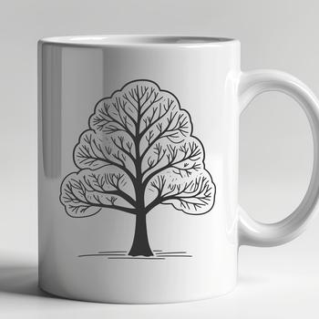 A stylized tree illustration in vector format, suitable for graphic design projects.