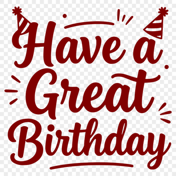 Colorful svg graphic celebrating happy birthday with customizable text.