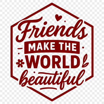 A collection of inspiring quotes about friendship in a clean vector design.