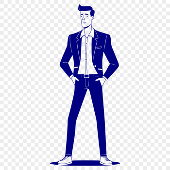 A male figure represented as a vector graphic in SVG format.
