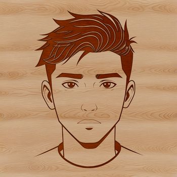A vector illustration of a male figure, suitable for various graphic designs.
