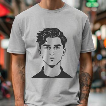 A high-quality vector illustration of a male figure.