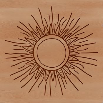 A high-quality, scalable graphic representation of the sun, ideal for various design projects.