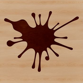 A digital representation of a mess in the form of a circular shape with irregular texture.