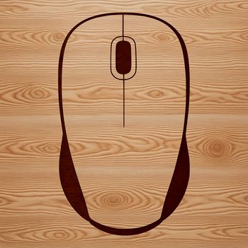 A digital device with a keyboard and mouse, represented as a vector graphic.