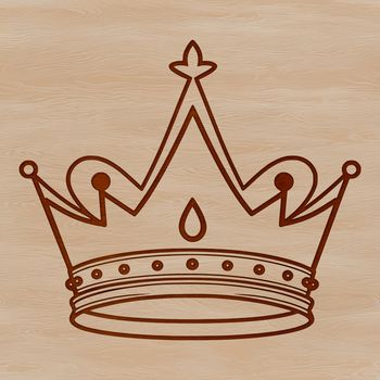 A royalty-inspired crown made from intricately designed elements, suitable for vector art projects.