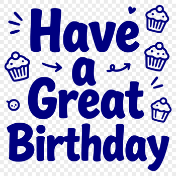 A customizable vector graphic illustration of a happy birthday theme for various uses.