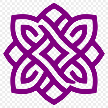 A detailed Celtic pattern with intricate shapes and embellishments, suitable for digital use.
