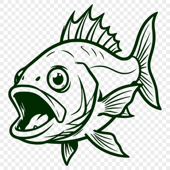 Free SVG fishing vector for DIY projects