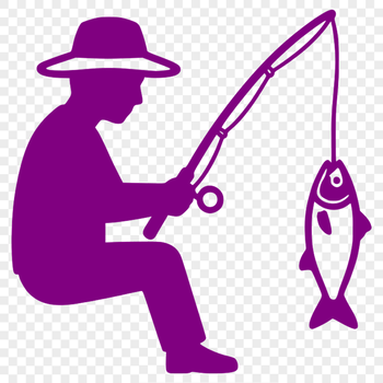 SVG vector of a fisherman fishing, ideal for commercial cutting machine use.