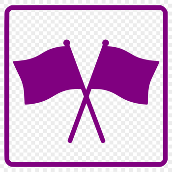 A vector illustration of a [flag] designed as a cut file for use with cutting machines or laser engravers.