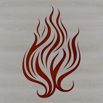 A stylized illustration of flames in a vector format, suitable for cutting machines like Cricut.