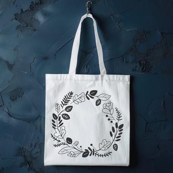 A floral SVG design featuring a decorative wreath with intricate details.