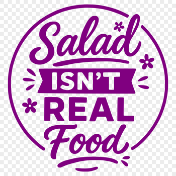 A collection of funny quotes about food and diet in a vector format.