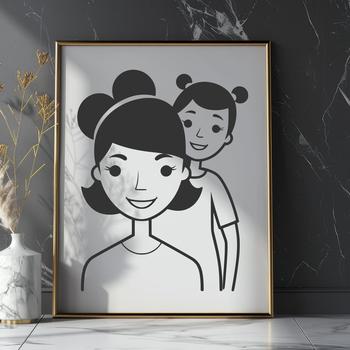 A digital illustration of a woman, suitable for personal or commercial projects.