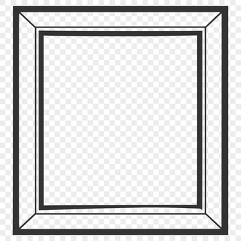A digital illustration of a decorative frame with intricate details, suitable for vector design and commercial use.