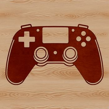 A high-quality vector graphic illustration of a modern game controller.