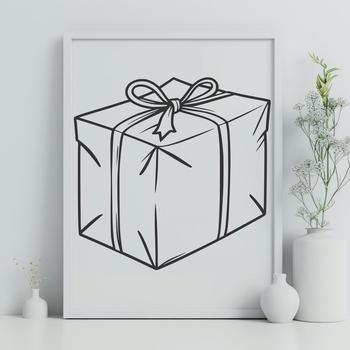 A simple box illustration in vector format for graphic design projects.
