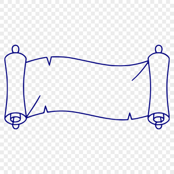 A detailed vector illustration of a graduation scroll with diploma paper texture.