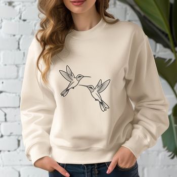 A colorful hummingbird illustration in vector format, suitable for various digital design projects.