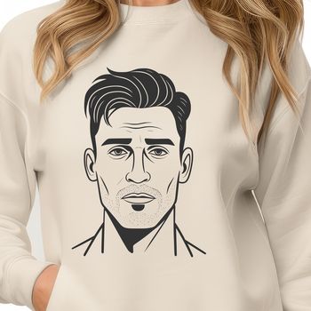 Male figure illustration created as a vector design using SVG format.