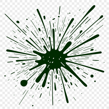 A colorful splat shape with a textured slime effect, ideal for vector design.