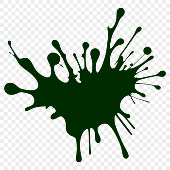 A stylized illustration of a splat shape made from colorful slime, perfect for vector graphics design.