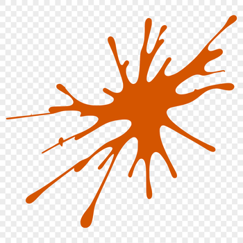 A colorful splat shape made from vector art, suitable for various design applications.