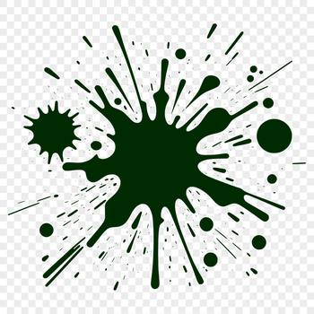 A stylized vector shape resembling a splat of slime or paint, suitable for digital design and cutting projects.