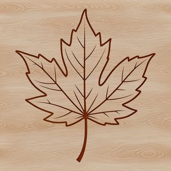 An editable vector design featuring an isolated green leaf with realistic texture and contours.