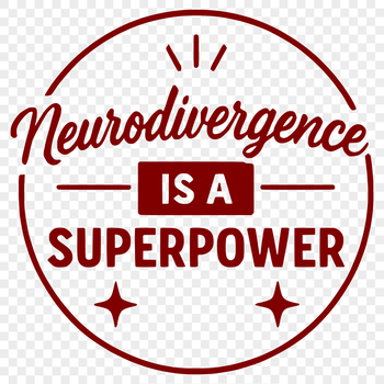 Vector graphics of empowering quotes celebrating neurodiverse perspectives and experiences.