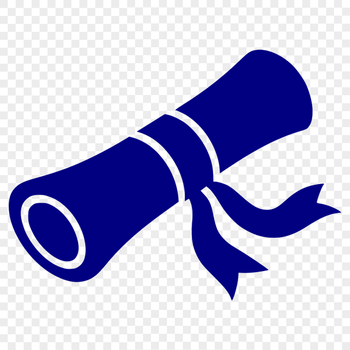 A hand-drawn vector illustration of a traditional scroll with curled edges and a golden seal.