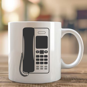 A digital illustration of a telephone in SVG format.