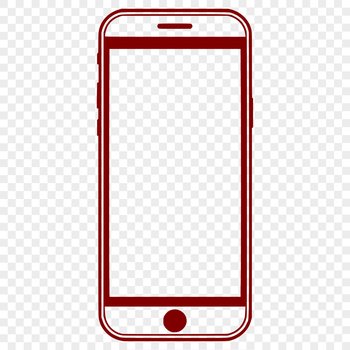 Illustration of a mobile phone with sleek design and modern features.