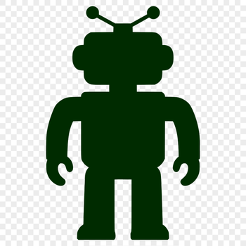 Industrial sci-fi robot vector graphic illustration for commercial and personal use.