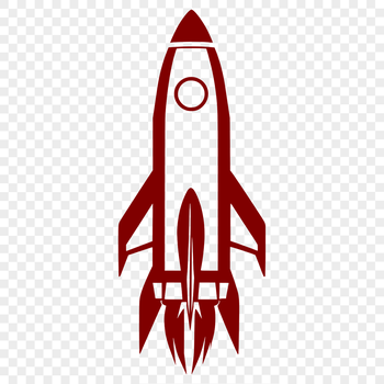 A futuristic spaceship with metallic details and a sleek design, suitable for vector art projects.