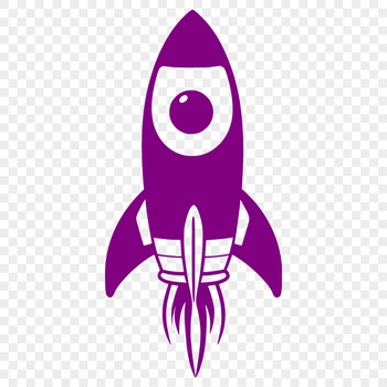 A futuristic spacecraft illustration in a vector format.