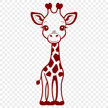 A tall, long-necked mammal with spotted fur.