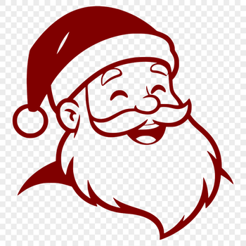 A jolly old man in red attire with a white beard, symbolizing the festive season during Christmas.