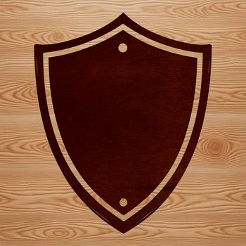 A geometric shield icon in a vector format, suitable for digital designs.