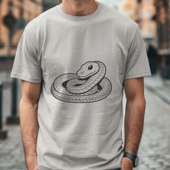A colorful snake illustration in vector format, suitable for commercial or personal projects.