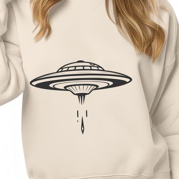 A digital illustration of a futuristic spacecraft in space.