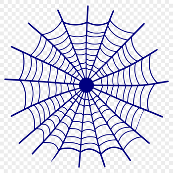 A detailed illustration of a spider web created as an SVG file.