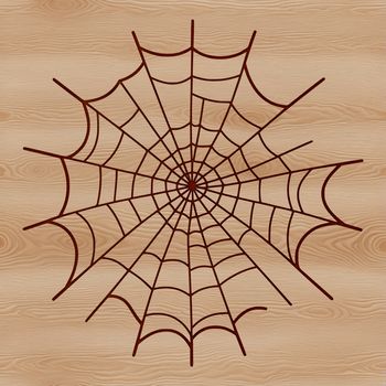 SVG illustration of a intricate spider web design.